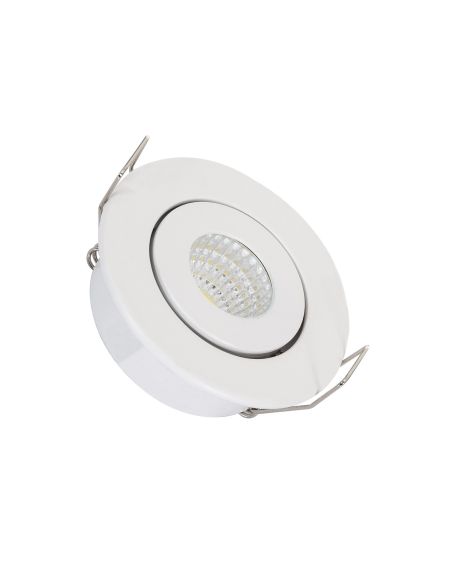 Spot LED Downlight COB Orientable Rond 1W Blanc Coupe Ø 44mm