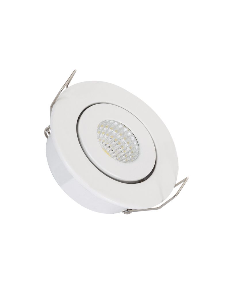Spot LED Downlight COB Orientable Rond 1W Blanc Coupe Ø 44mm