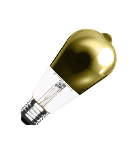 Ampoule LED Filament E27 5.5W 800 lm ST64 Dimmable Gold