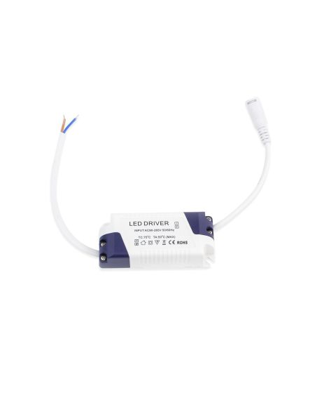 Dalle LED Ronde Extra-Plate 6W Argentée Coupe Ø 110 mm