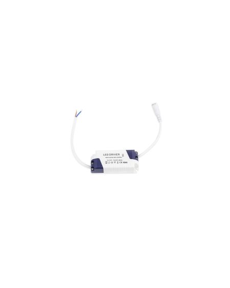 Dalle LED Ronde Extra-Plate 12W Cadre Argentée Coupe Ø 155 mm
