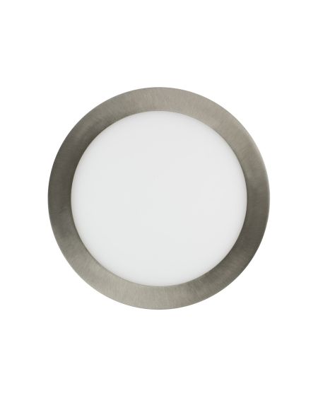 Dalle LED Ronde Extra-Plate 18W Argentée Coupe Ø 205 mm