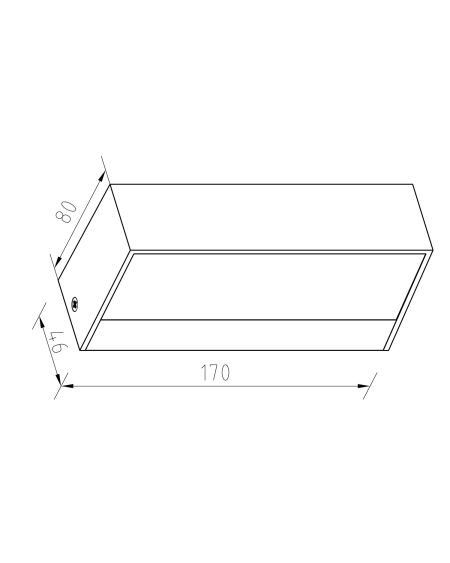 Applique Murale LED Extérieure Galeo IP65 9W Éclairage Double Face