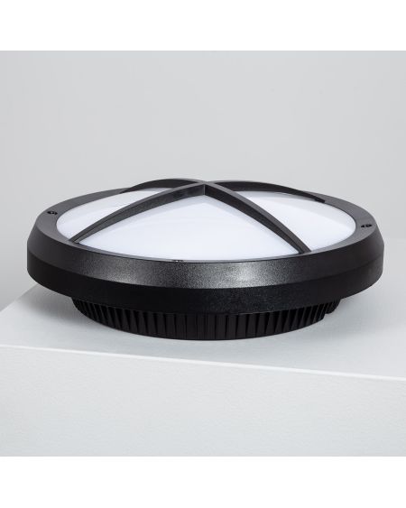Plafonnier LED Extérieur Rond Linus IP65 13.5W Ø300 mm
