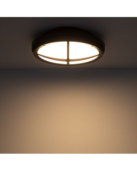 Plafonnier LED Extérieur Rond Linus IP65 13.5W Ø300 mm