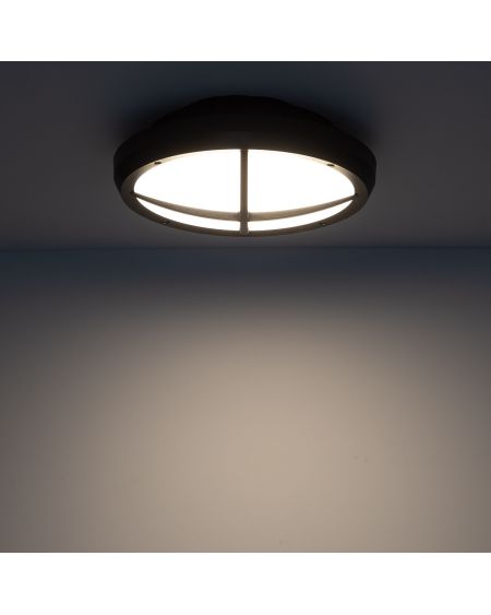 Plafonnier LED Extérieur Rond Linus IP65 13.5W Ø300 mm