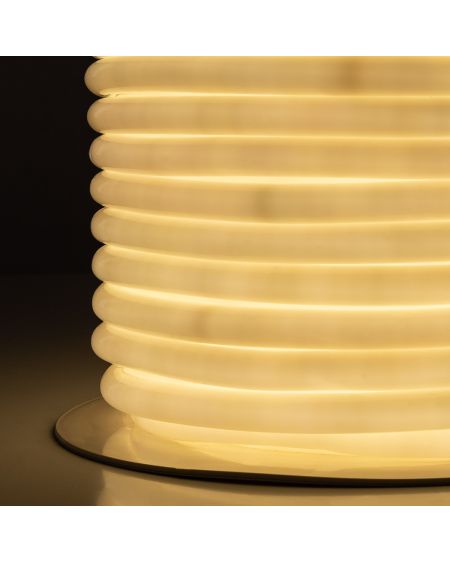 Bobine Néon LED Flexible 360º Rond Dimmable 220V AC 120LED/m IP67 Blanc Neutre 50 Mètres sur Mesure Coupe Tous les 100cm