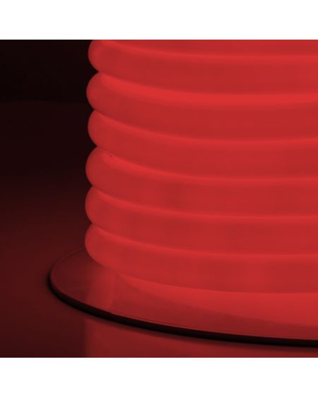 Bobine Néon LED Flexible 360º Rond Dimmable 220V AC 120LED/m IP67 Rouge 50 Mètres sur Mesure Coupe Tous les 100cm