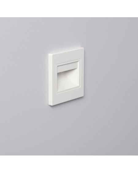 Balise LED Extérieure 1.5W Encastrable au Mur Randy Blanche