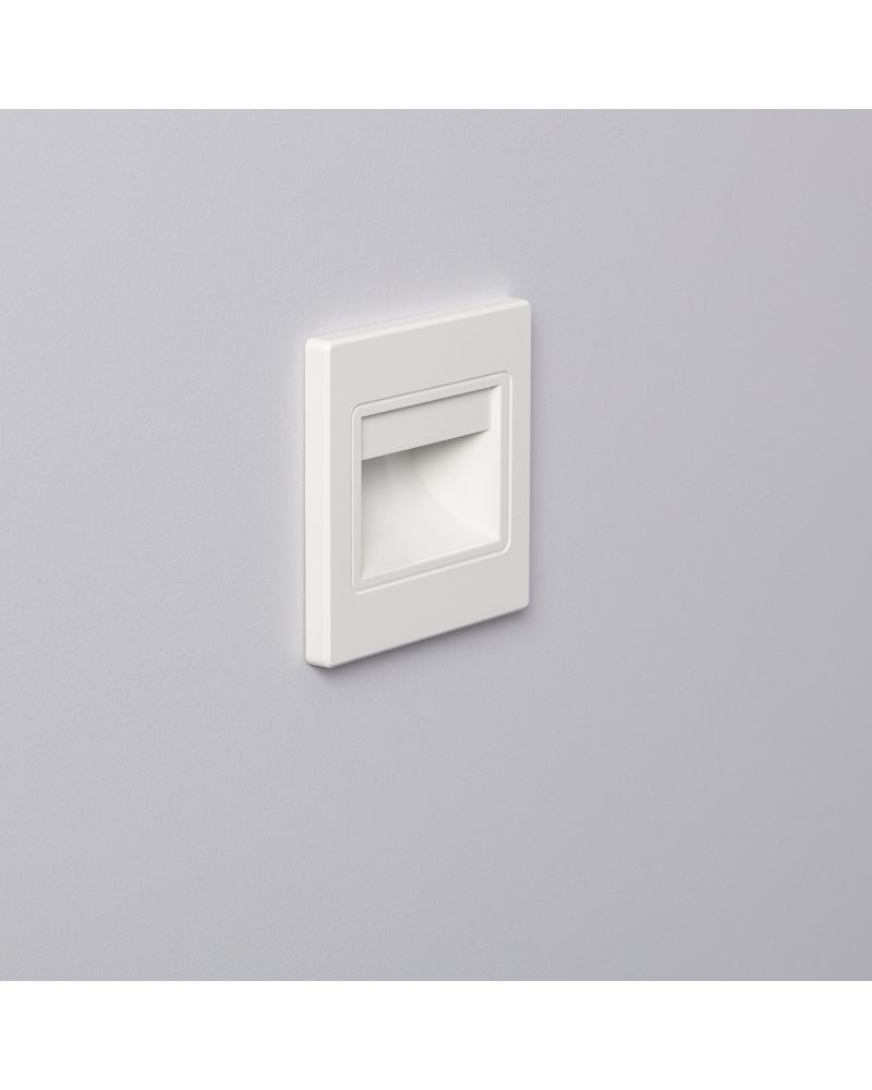 Balise LED Extérieure 1.5W Encastrable au Mur Randy Blanche