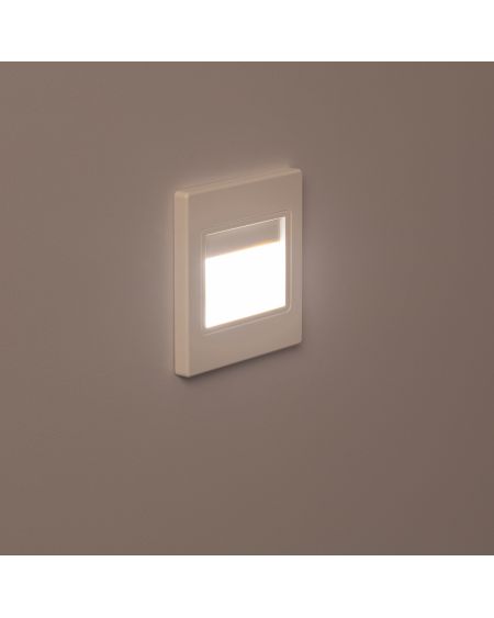 Balise LED Extérieure 1.5W Encastrable au Mur Randy Blanche
