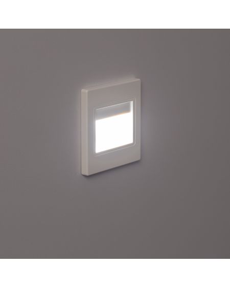 Balise LED Extérieure 1.5W Encastrable au Mur Randy Blanche