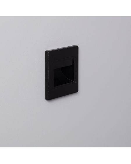 Balise LED Extérieure 1.5W Encastrable au Mur Randy Noire