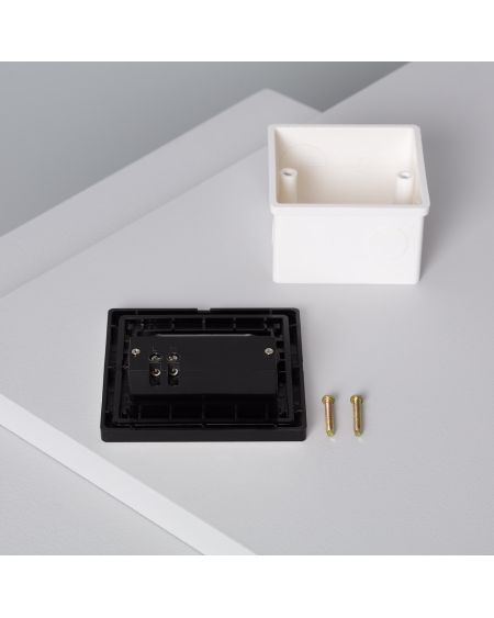 Balise LED Extérieure 1.5W Encastrable au Mur Randy Noire