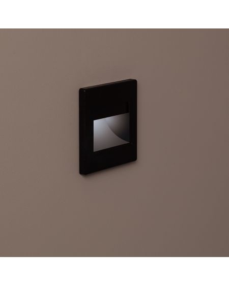 Balise LED Extérieure 1.5W Encastrable au Mur Randy Noire