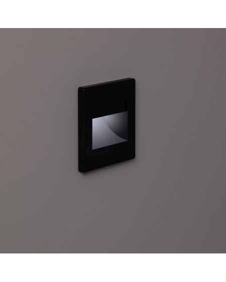 Balise LED Extérieure 1.5W Encastrable au Mur Randy Noire