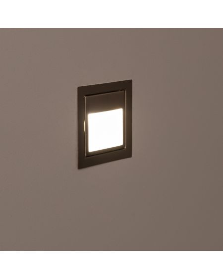 Balise Murale LED Encastrable 1.5W Larry Finition Acier
