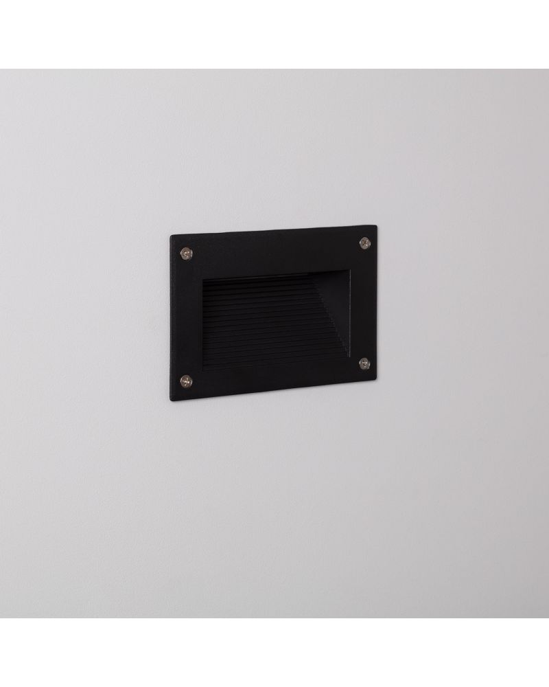 Balise Murale LED Encastrable Mystic Finition Noire 3W IP65