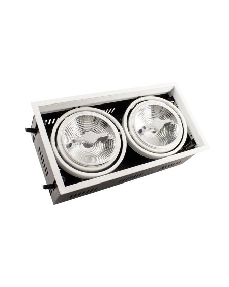 Spot LED Downlight CREE-COB Orientable AR111 30W Dimmable Coupe 315x155mm No Flicker
