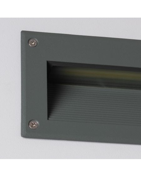 Balise LED Extérieure 3W Encastrable au Mur Mystic Grise