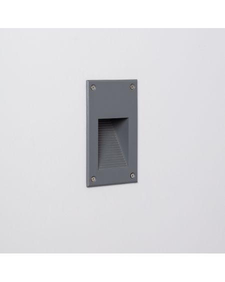 Balise LED Extérieure 3W Encastrable au Mur Cooper Grise