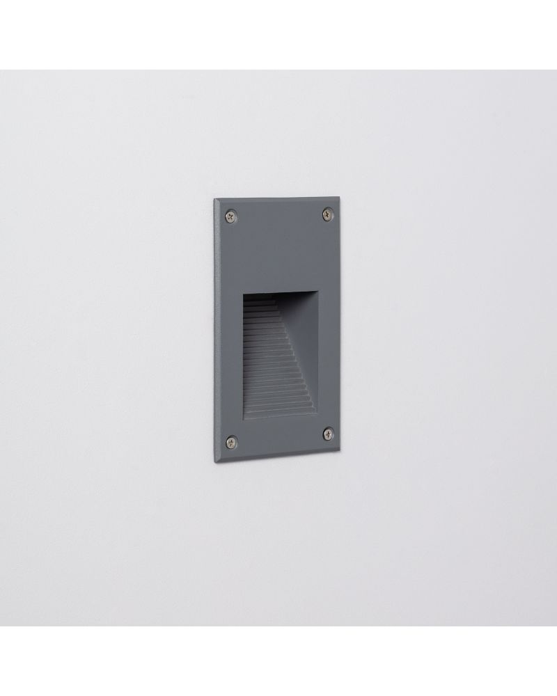 Balise LED Extérieure 3W Encastrable au Mur Cooper Grise