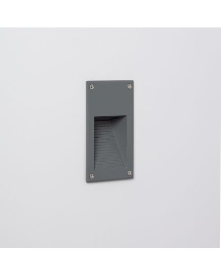 Balise LED Extérieure 3W Encastrable au Mur Cooper Grise