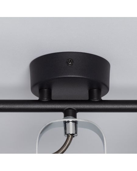 Plafonnier Orientable Aluminium Sinner 3 Spots Noir
