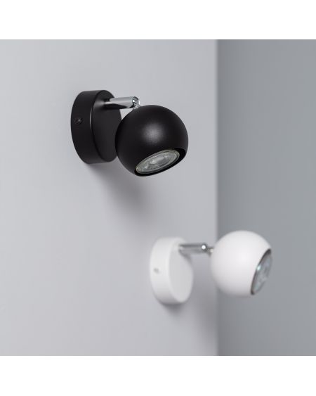 Applique Murale Orientable Aluminium Ates 1 Spot Noir