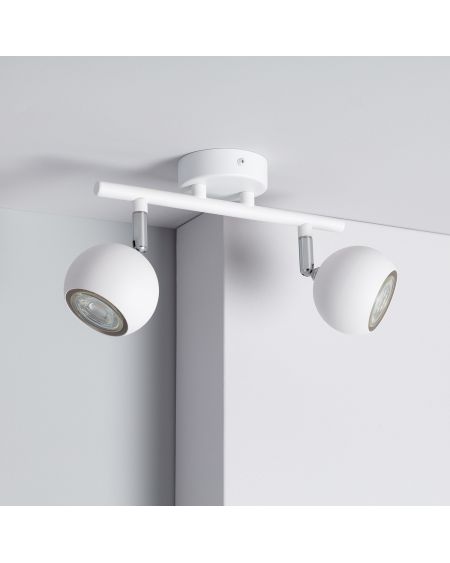 Plafonnier Orientable Aluminium Ates 2 Spots