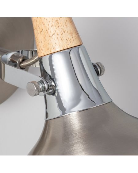 Lampe Murale Orientable Aluminium Emer 1 Spot Argenté