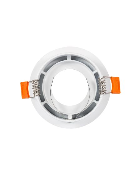 Collerette Downlight Ronde Design Blanche pour Ampoule LED GU10/GU5.3 Coupe Ø 70mm