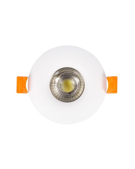 Collerette Downlight Ronde Design Blanche pour Ampoule LED GU10/GU5.3 Coupe Ø 70mm