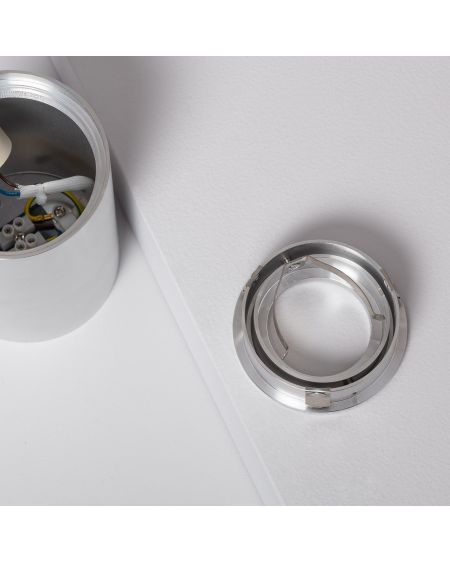Plafonnier Aluminium Quartz Argenté