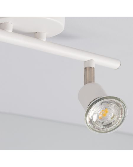 Plafonnier Orientable Aluminium Oasis 2 Spots Blanc