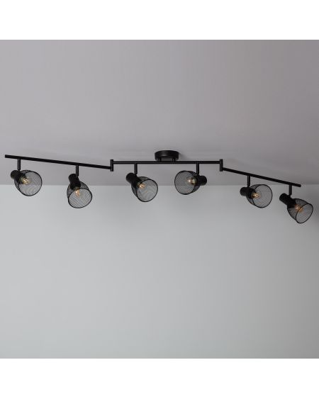 Plafonnier Orientable Aluminium Grid 6 Spots