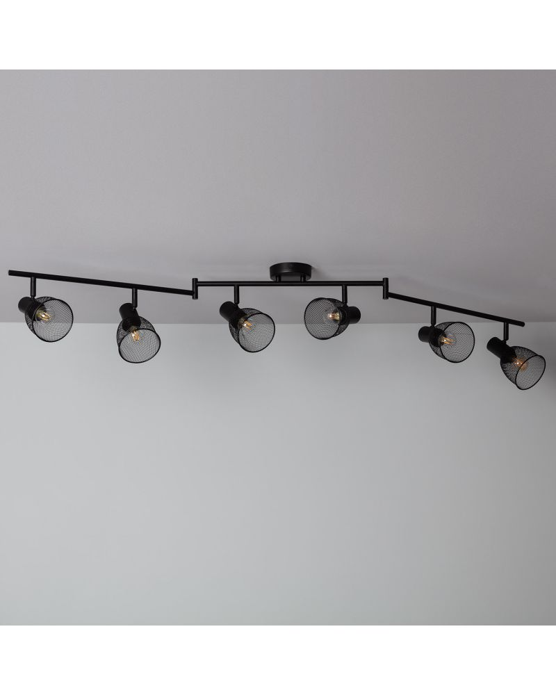 Plafonnier Orientable Aluminium Grid 6 Spots