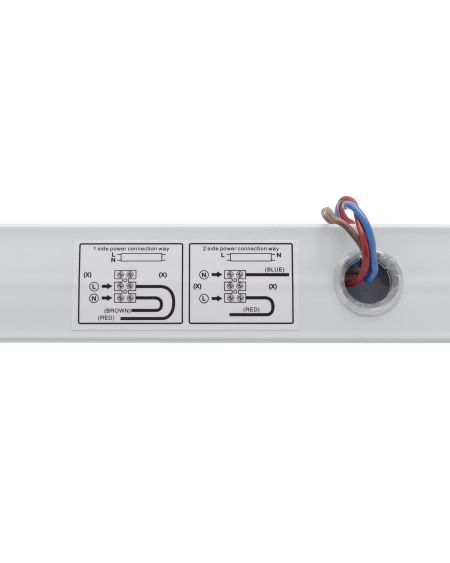 Tube LED 90cm T8 G13 14W 130lm/W Nano PC +Réglette