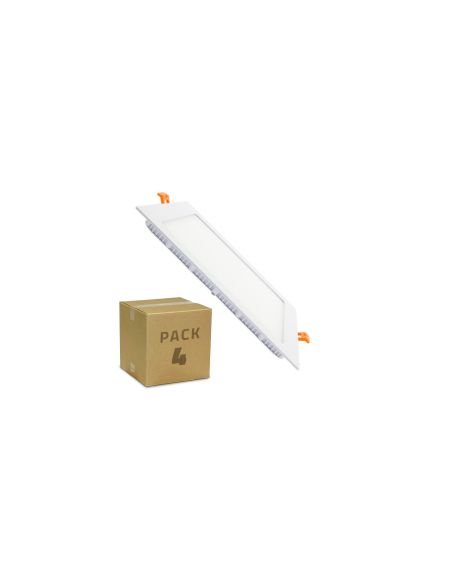 PACK Dalle LED Carrée Extra Plate 18W (4 Un)