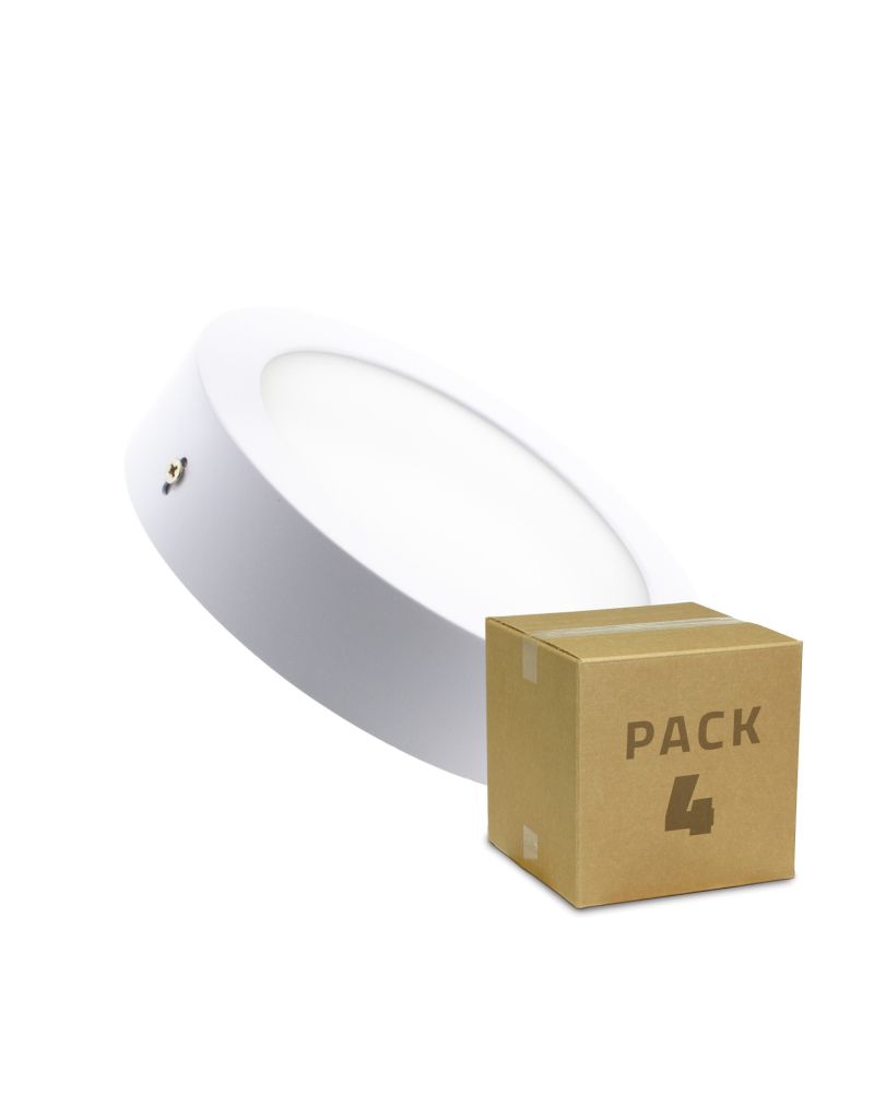 PACK Plafonnier LED Rond 12W (4 Un) PACK Plafonnier LED Rond 12W (4 Un)
