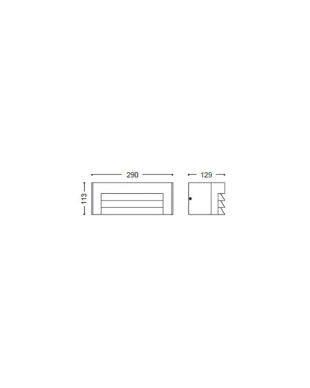 Applique Murale Extérieure Aluminium Riva
