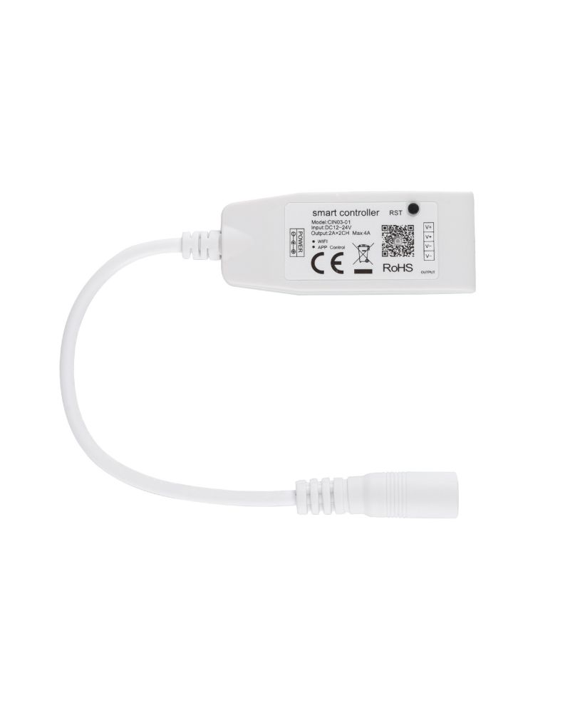 Mini Contrôleur Variateur Ruban LED 12/24V DC Monochrome WiFi Mini Contrôleur Variateur Ruban LED 12/24V DC Monochrome WiFi