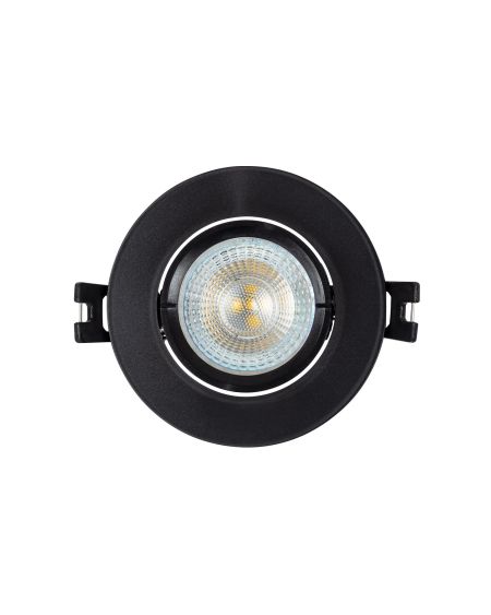 Collerette Downlight Ronde Orientable pour Ampoule LED GU10/GU5.3 Coupe Ø 70mm