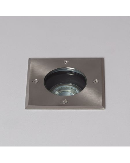 Spot Extérieur Carré Inox Encastrable au Sol pour GU10