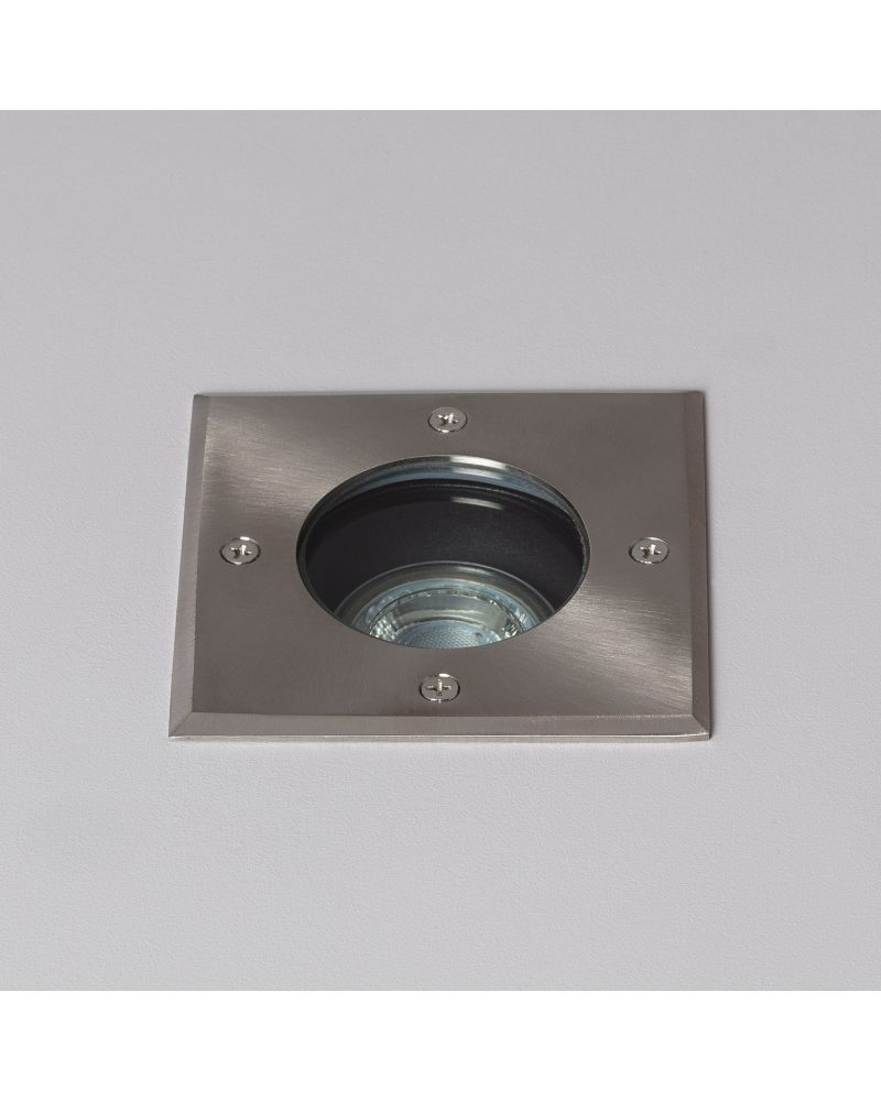Spot Extérieur Carré Inox Encastrable au Sol pour GU10 Spot Extérieur Carré Inox Encastrable au Sol pour GU10