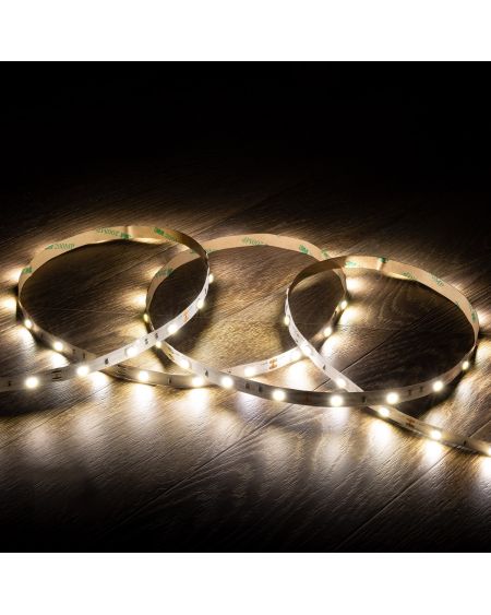 Ruban LED 12V DC 30LED/m 5m IP20 Largeur 10mm Coupe tous les 10cm