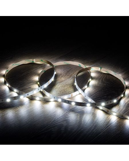 Ruban LED 12V DC 30LED/m 5m IP20 Largeur 10mm Coupe tous les 10cm