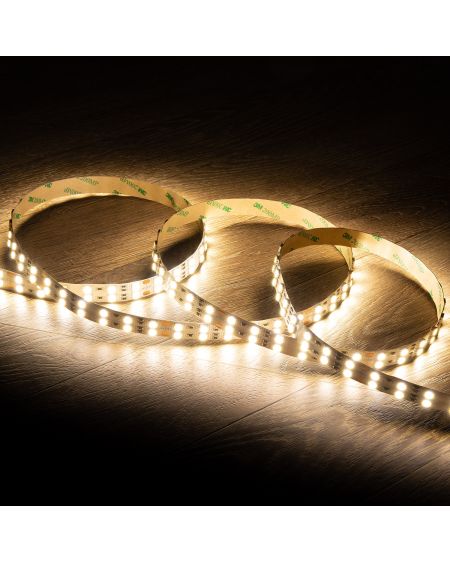 Ruban LED 24V DC 120LED/m 5m Double Largeur IP20 Largeur 15mm Coupe tous les 10cm