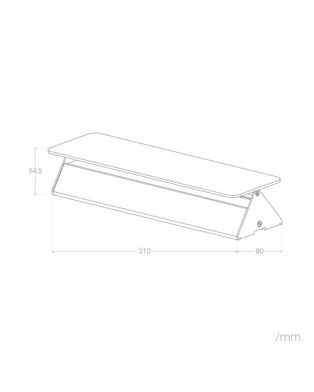 Applique Murale LED Aluminium Temis 10W Blanche