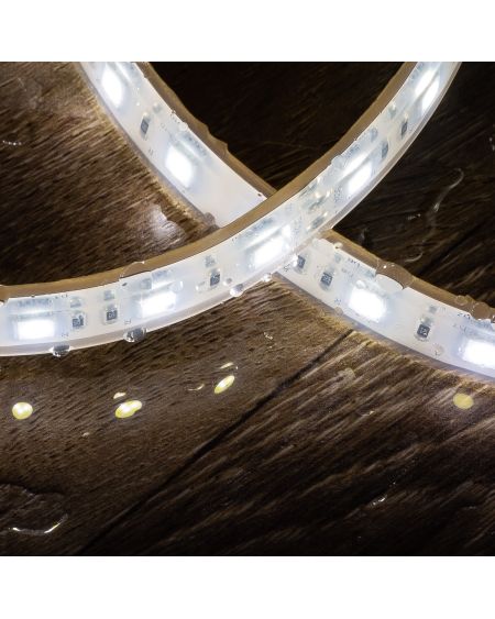 Ruban LED 24V DC 60LED/m Submersible 5m IP68 Largeur 12mm Coupe tous les 10cm